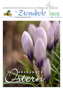 Cover des jeweils aktuellen Zionsboten der Zionskirche Soltau